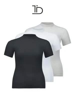 Mock Neck Bodysuits with Sleeves