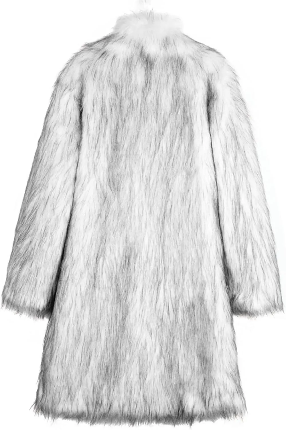QWENTMTNTY Men's Stylish Fur Coat Winter Fluffy Faux Mink Thick Cardigan Jackets Shearling Lined Lightweight Coats Overcoat