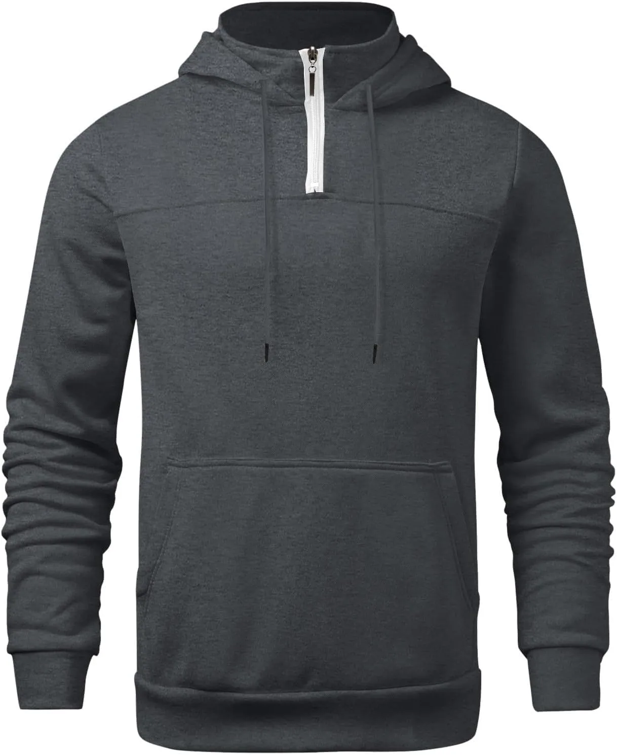 Tactical Hoodies for Men 1/4 Zip Pullover Fall Winter Thick Warm Sweatshirt Casual Long Sleeve Shirts Jumper Loose Tops