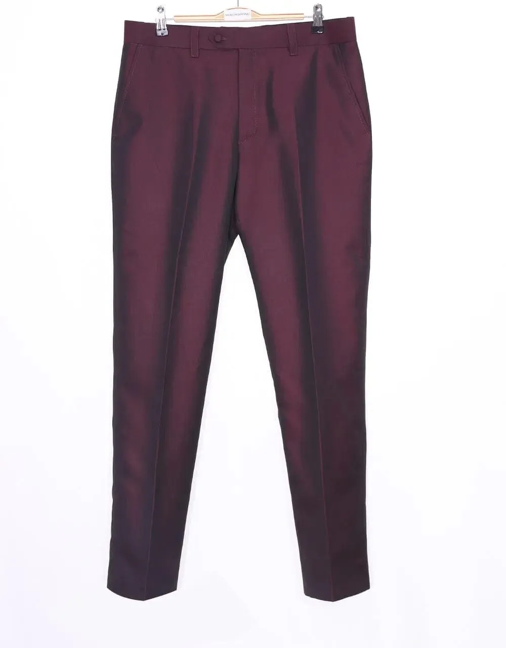 Wine And Black Two Tone Tonic Suit