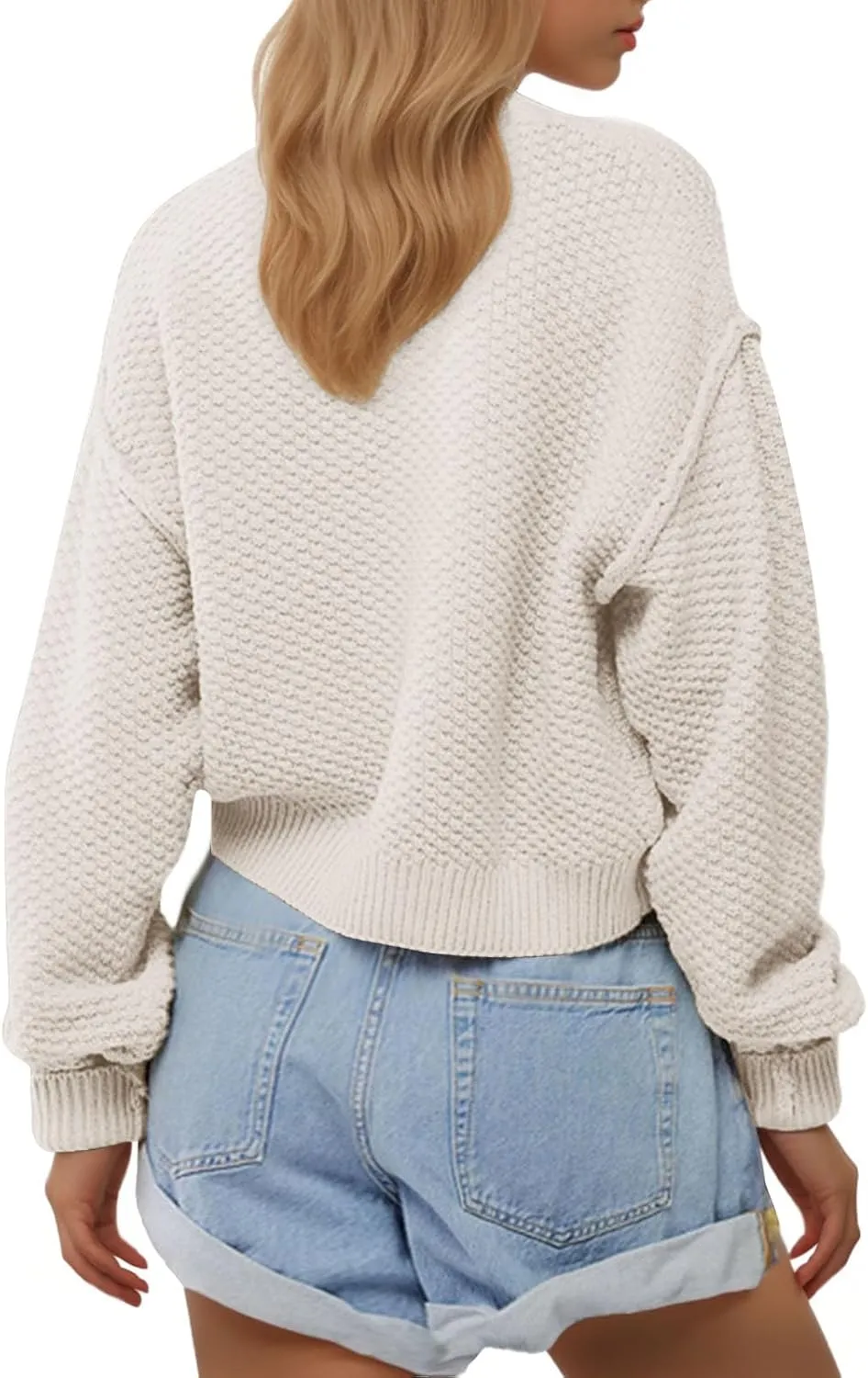 Women's Fashion Casual Cardigan Sweater Open Front Long Sleeve Chunky Knit Cardigans Sweaters Outerwear Knitwer Coats