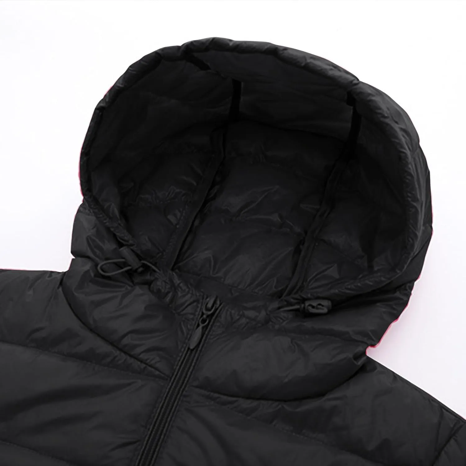 Womens Packable Puffer Jacket Winter Warm Lightweight Down Coat Zip Up Windproof Oversized Long Outerwear with Hood